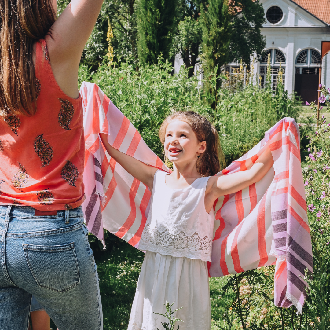 Handwoven scarf Pink - SPECIAL EDITION (last pieces)