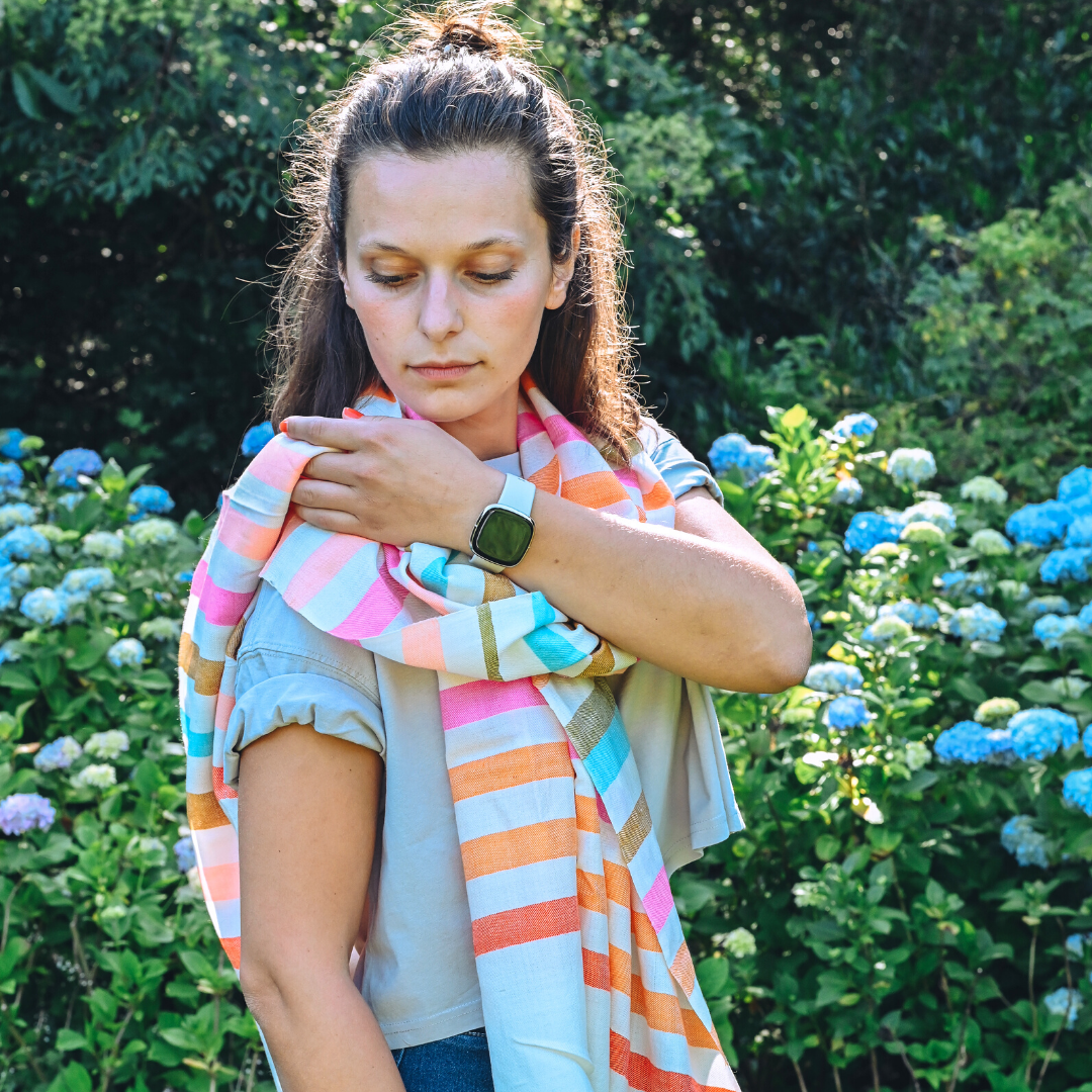 Handwoven scarf Rainbow - SPECIAL EDITION (last pieces)