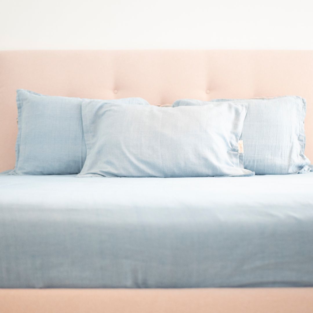 Bedsheet 220x240cm (90'x95') Blue