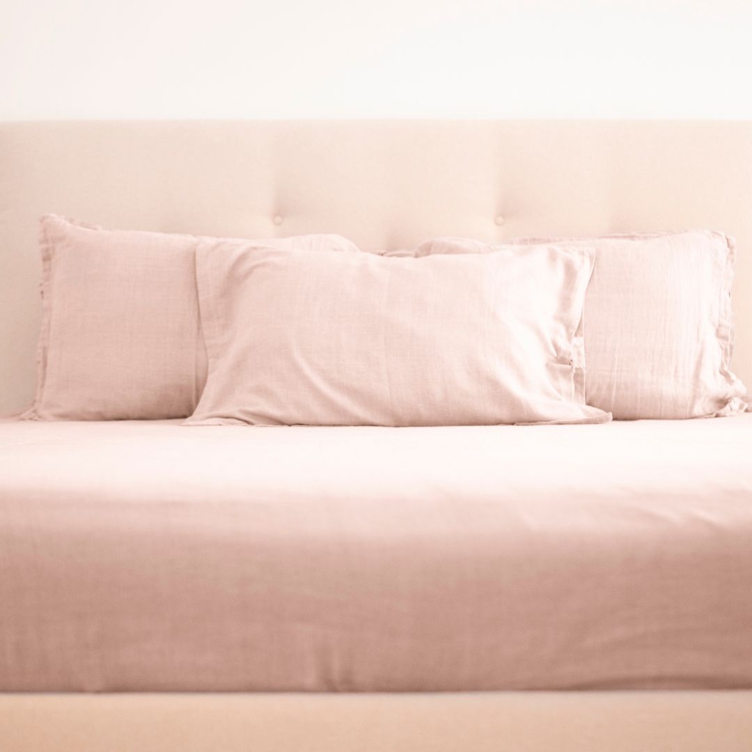 Bedsheet 220x240cm (90'x95') Pink