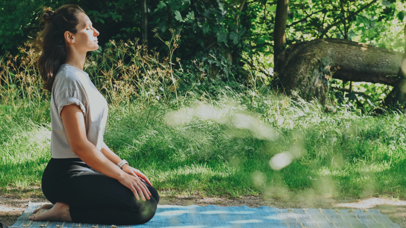 Women Yoga Nature Serene